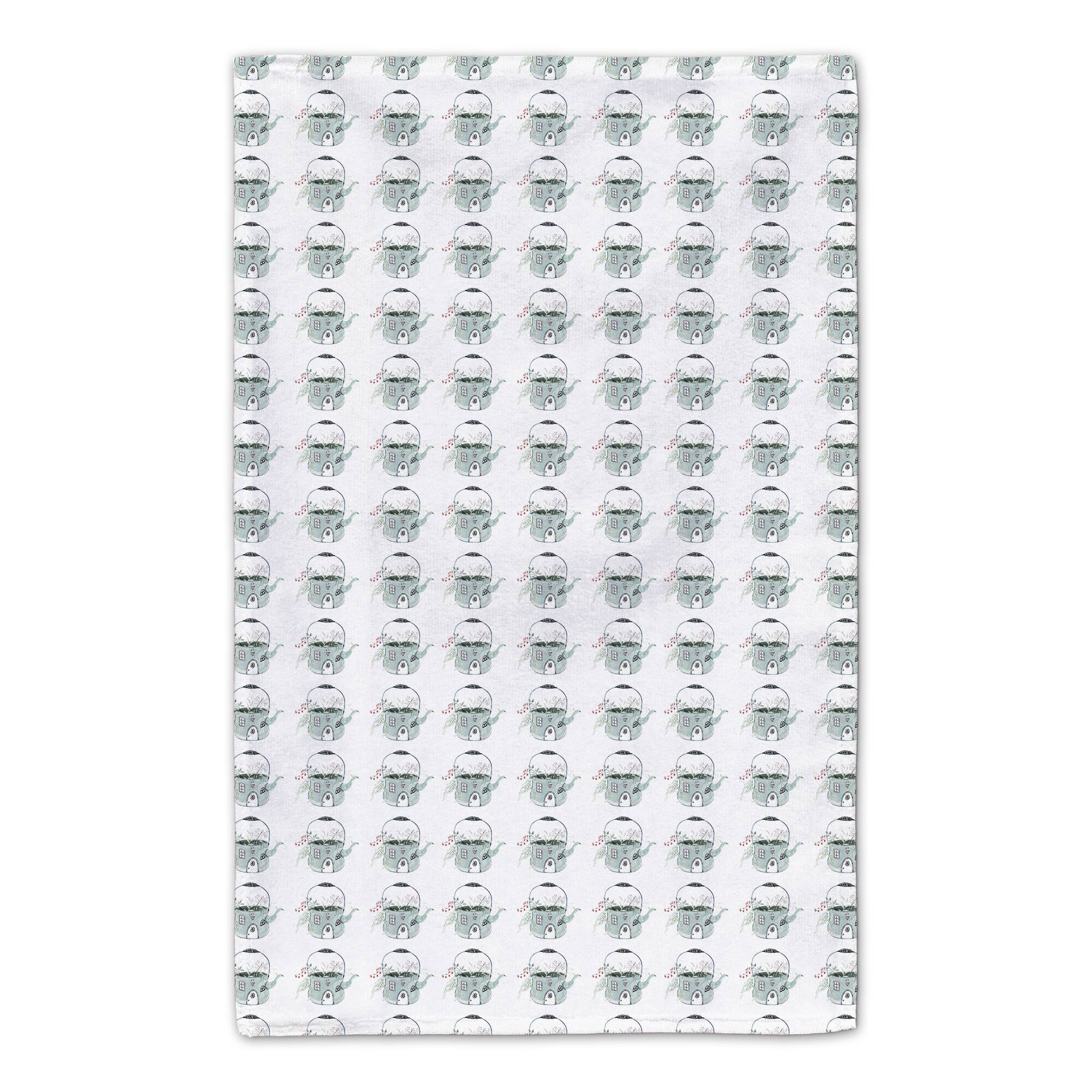 Grow Teapot Floral Tea Towel - Set of 2